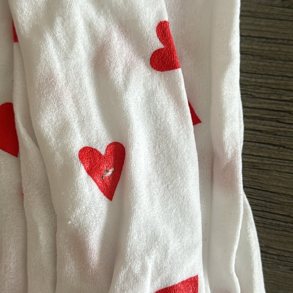 Adorable thigh high stocking with hearts, lace and ribbon. Size Small - Picture 5 of 5